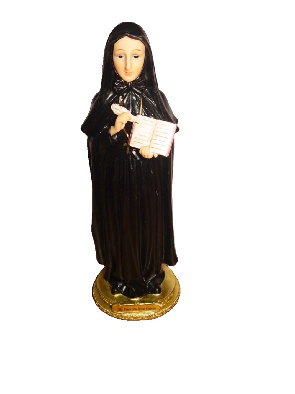 St. Frances Xavier Javier Cabrini Christian Saint Statue Figurine 12inch